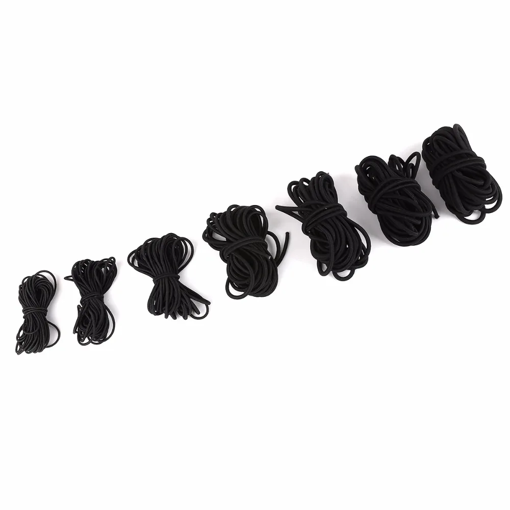 Solid Black 2M 1-5mm Nylon cord Outside and Rubber cord Inside Elastic Cords roll string thread For Jewelry Making accessories
Solid Black 2M 1-5mm Nylon cord Outside and Rubber cord Inside Elastic Cords roll string thread For Jewelry Making accessories