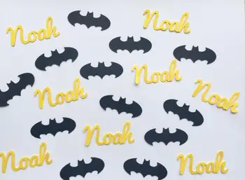 Custom name Batman superhero baby shower birthday Confettis Gender Reveal Table decor scrapbook scatters party decoartions
Custom name Batman superhero baby shower birthday Confettis Gender Reveal Table decor scrapbook scatters party decoartions