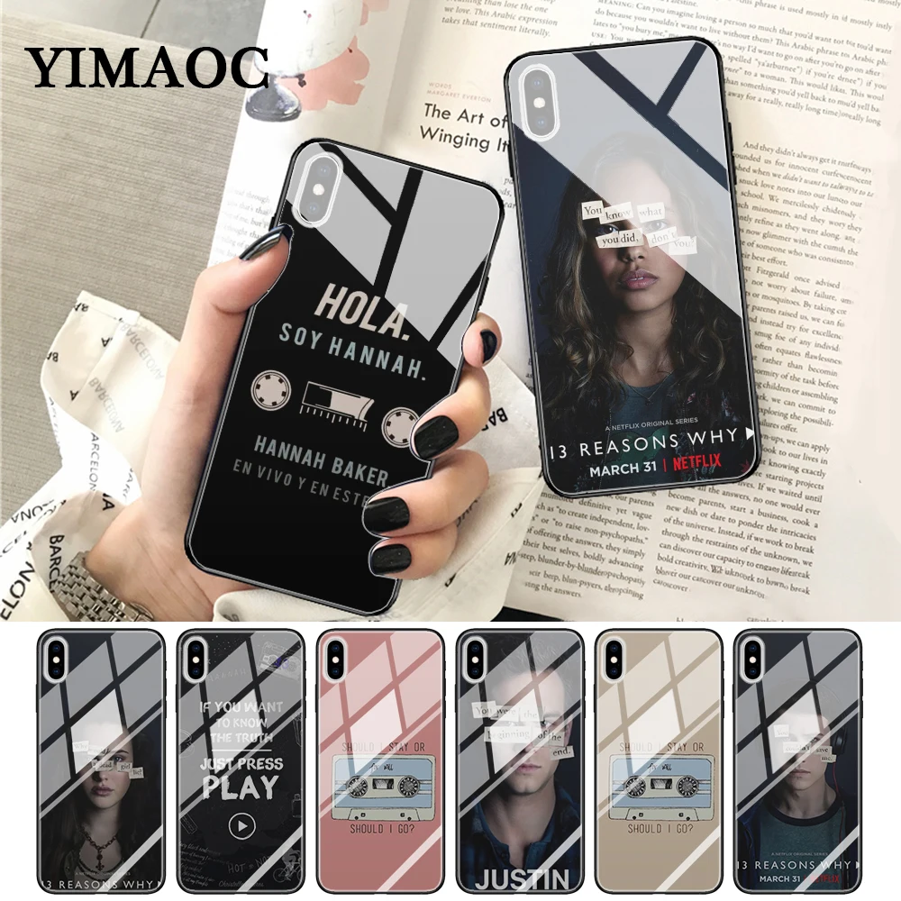YIMAOC 13 Reasons Why New Design Glass Phone Case for Apple iPhone XR X XS Max 6 6S 7 8 Plus 5 5S SE
YIMAOC 13 Reasons Why New Design Glass Phone Case for Apple iPhone XR X XS Max 6 6S 7 8 Plus 5 5S SE