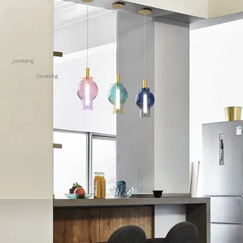 Modern LED Glass Pendant Lamps Nordic Home Decoration Chandeliers Kitchen Accessories Romantic Rainbow Gradient Home Lighting
Modern LED Glass Pendant Lamps Nordic Home Decoration Chandeliers Kitchen Accessories Romantic Rainbow Gradient Home Lighting