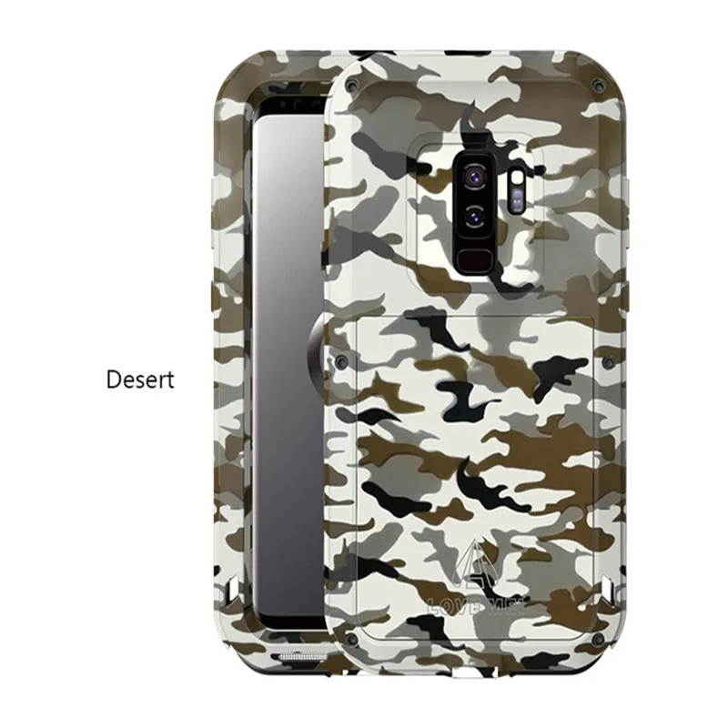 LOVE MEI Camouflage Metal Powerful Shockproof Aluminum Armor Cover Phone Case For Samsung Galaxy S9 S9 Plus S8 S8 Plus 
LOVE MEI Camouflage Metal Powerful Shockproof Aluminum Armor Cover Phone Case For Samsung Galaxy S9 S9 Plus S8 S8 Plus