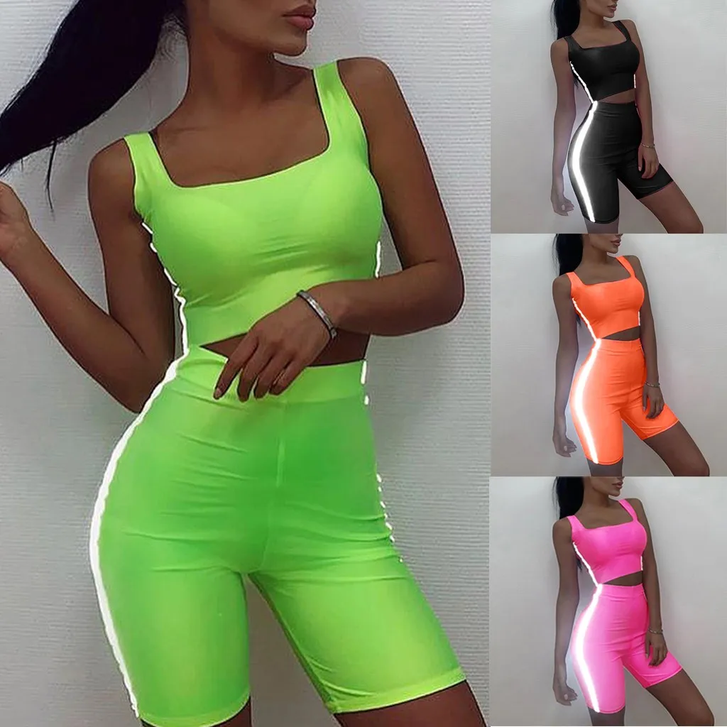 Womail Women Suits Women's Casual Bosom-wrapping Shorts Fluorescent Color Sports Running Fashion Suit Apr 27
Womail Women Suits Women's Casual Bosom-wrapping Shorts Fluorescent Color Sports Running Fashion Suit Apr 27