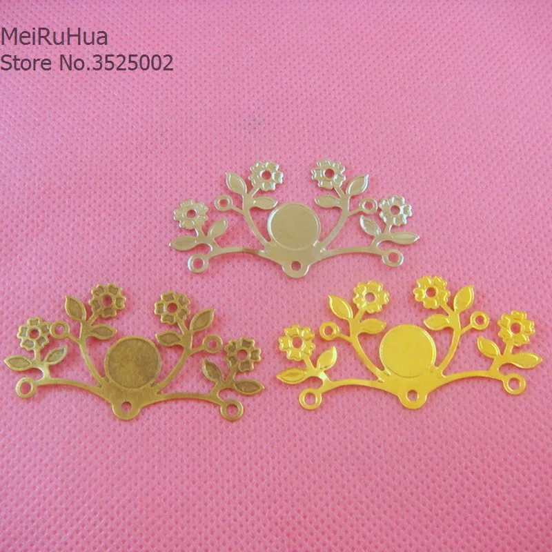 20 pieces / lot 25*48mm Metal Filigree flower Slice Charms base Setting Jewelry DIY Components Findings07758
20 pieces / lot 25*48mm Metal Filigree flower Slice Charms base Setting Jewelry DIY Components Findings07758