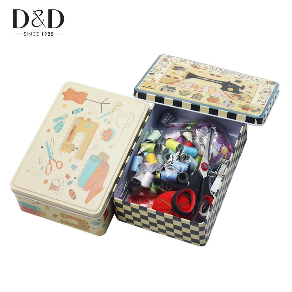 154pcs/Set Hard Tin Assorted Sewing Kits Box Quilting Thread Stitching Embroidery Craft Sewing Tools Set
154pcs/Set Hard Tin Assorted Sewing Kits Box Quilting Thread Stitching Embroidery Craft Sewing Tools Set