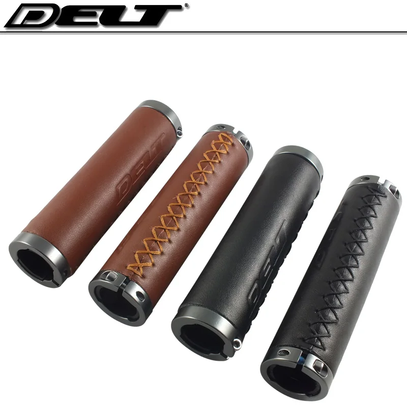 1pair Leather Lockable Handle Mountain Bikes MTB Road Cycling Bicycle bike Grips 22.2*130mm Brown Black
1pair Leather Lockable Handle Mountain Bikes MTB Road Cycling Bicycle bike Grips 22.2*130mm Brown Black