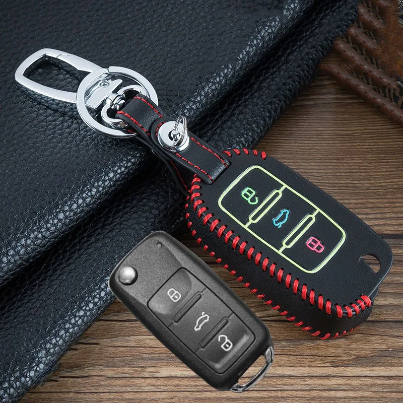 Hand sewing Luminous Leather Car Key Case Key Cover Shell for VW Volkswagen Polo Tiguan Passat Golf Jetta Lavida Skoda Octavia
Hand sewing Luminous Leather Car Key Case Key Cover Shell for VW Volkswagen Polo Tiguan Passat Golf Jetta Lavida Skoda Octavia