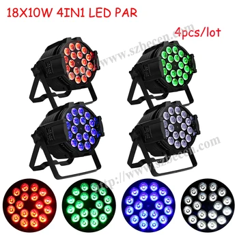 4 Pcs 18x10W 64 can par light RGBW 4in1 LED Par DMX lights for DJ Stage Lighting
4 Pcs 18x10W 64 can par light RGBW 4in1 LED Par DMX lights for DJ Stage Lighting