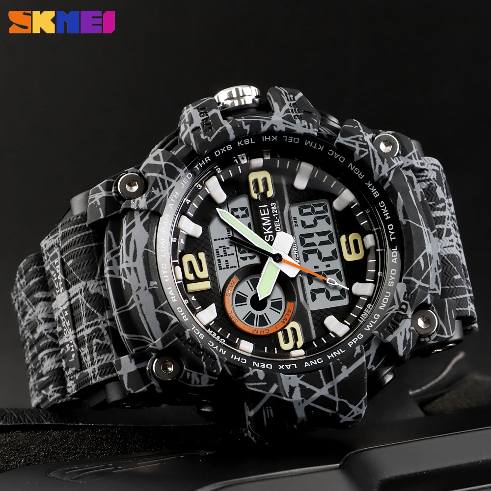 Fashion Outdoor Sports Mens Watches Luxury Quartz Chronograph Male Clock Military Digital Wristwatches SKMEI Relogio Masculino
Fashion Outdoor Sports Mens Watches Luxury Quartz Chronograph Male Clock Military Digital Wristwatches SKMEI Relogio Masculino