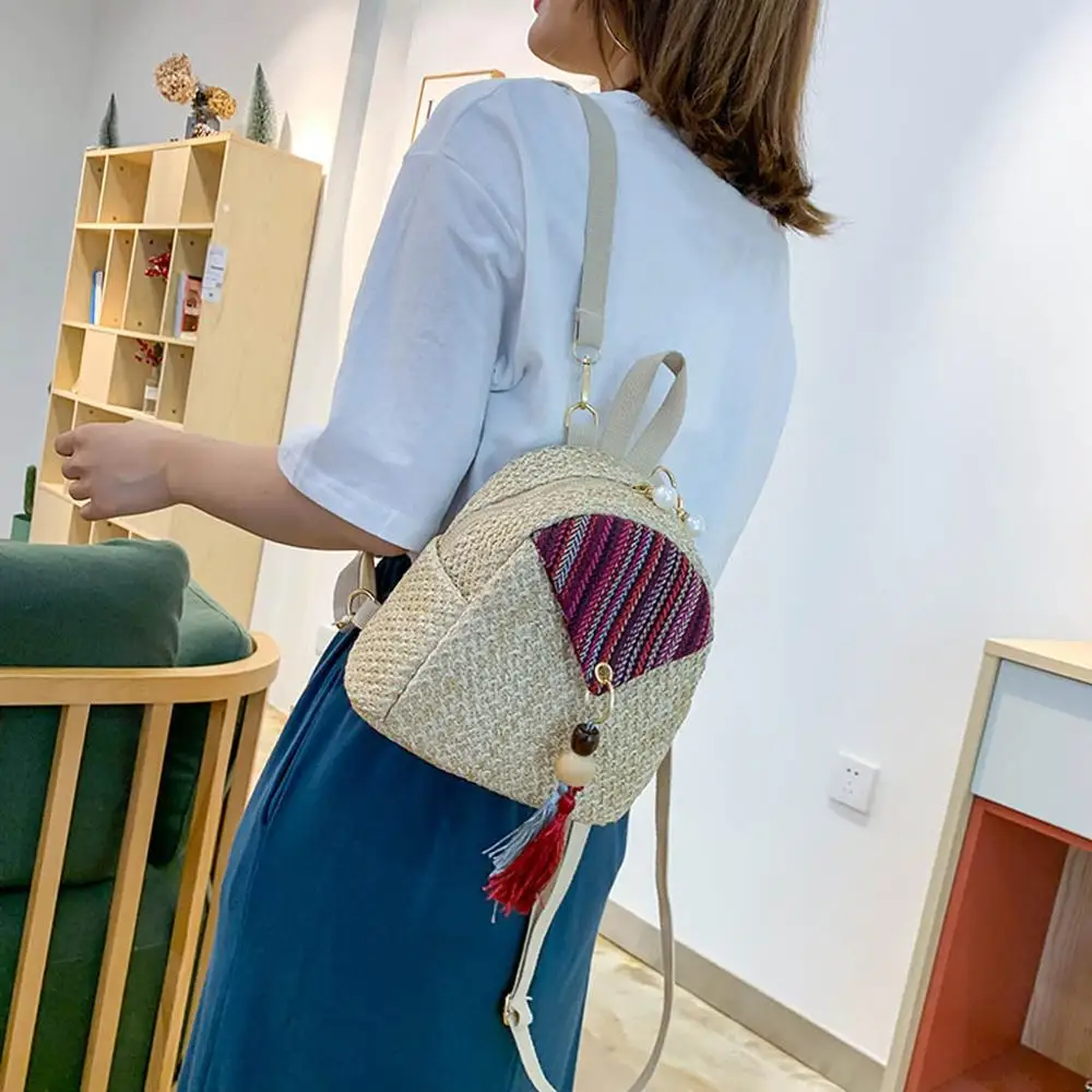 Backpack Fashion Mini Messenger Woman 2019 New Straw Woven Fringed Pearl beach bag Summer Straw Shoulder Bag Bolsa de paja#S
Backpack Fashion Mini Messenger Woman 2019 New Straw Woven Fringed Pearl beach bag Summer Straw Shoulder Bag Bolsa de paja#S