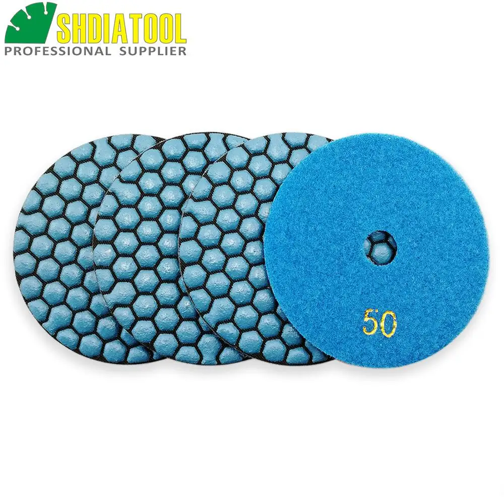 SHDIATOOL 4pks/set Dia 100mm Premium quality Resin Bond Sanding Discs Dry Diamond Polishing Pads Marble Granite Stone
SHDIATOOL 4pks/set Dia 100mm Premium quality Resin Bond Sanding Discs Dry Diamond Polishing Pads Marble Granite Stone