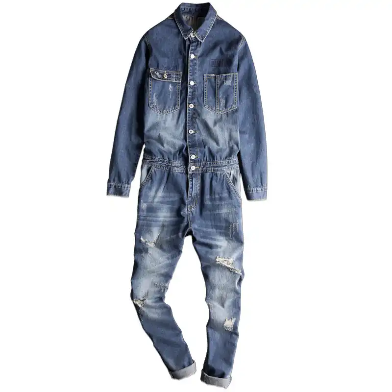mens ripped overalls