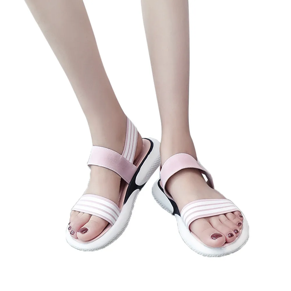 SAGACE girls High Quality Summer Girls Stripe Flat Heel Anti Skidding Sandals Roman Beach Sandals Casual Lovely Rubber Sandals
SAGACE girls High Quality Summer Girls Stripe Flat Heel Anti Skidding Sandals Roman Beach Sandals Casual Lovely Rubber Sandals