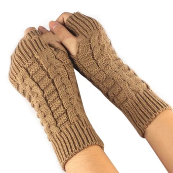 Fashion 1PC Mitten Knitted Fingerless Soft Solid Gloves Twist Thread Winter Unisex Warm Woolen Fingerless Gloves
Fashion 1PC Mitten Knitted Fingerless Soft Solid Gloves Twist Thread Winter Unisex Warm Woolen Fingerless Gloves