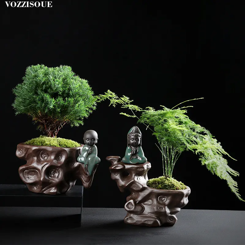 100% Hand Made Indoor Bonsai Succulent Ceramic Pot Chinese Vase Terra Cotta Pots Ceramics Flower Pots Decorative Potted Flowers
100% Hand Made Indoor Bonsai Succulent Ceramic Pot Chinese Vase Terra Cotta Pots Ceramics Flower Pots Decorative Potted Flowers