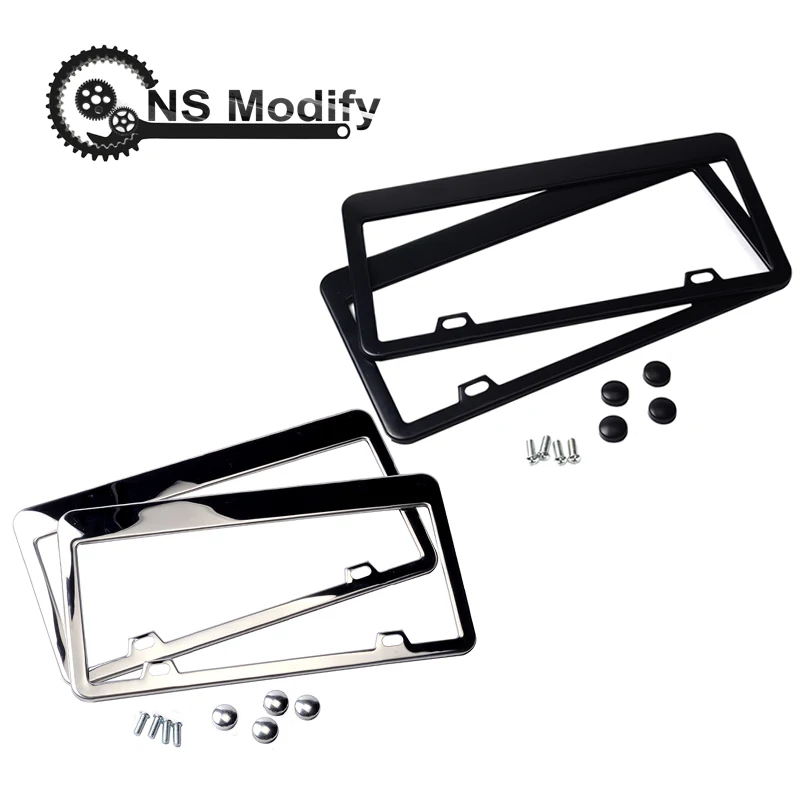 NS Modify 2pcs Stainless Steel License Plate Frame Tag Cover Original 3K Twill For North America Cars Only Canada
NS Modify 2pcs Stainless Steel License Plate Frame Tag Cover Original 3K Twill For North America Cars Only Canada