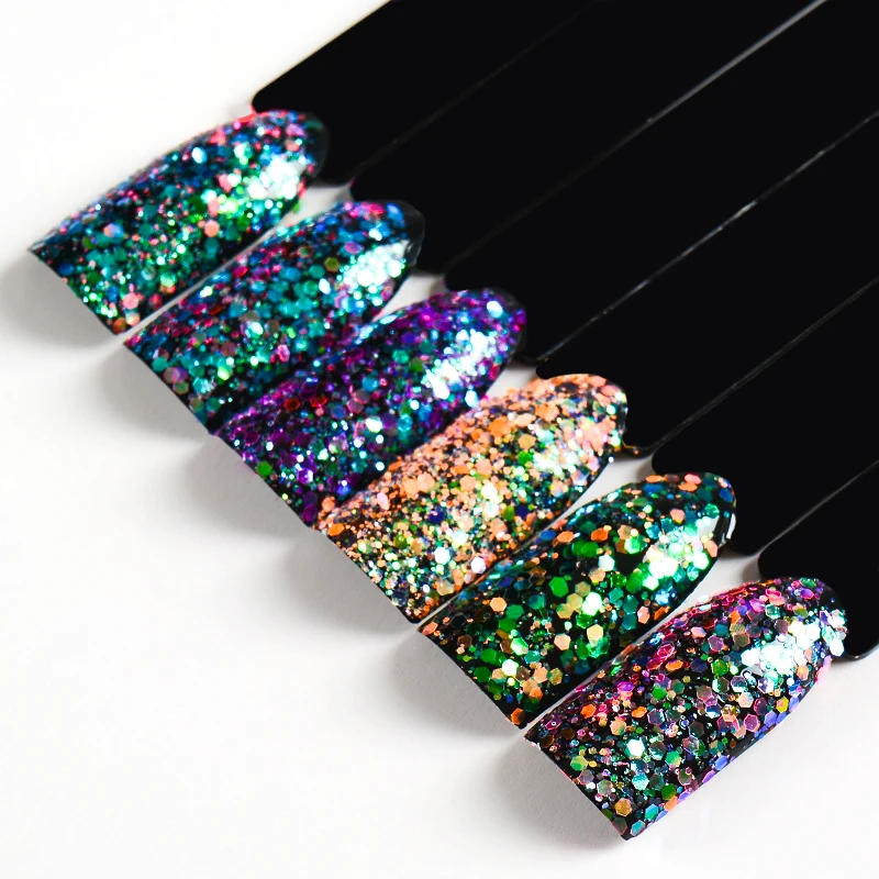 Mtssii 1Box Chameleon Nail Glitter Sequins Flakes Holographic Shining Nail Art Powder Dust Dazzling Nail Decorations
Mtssii 1Box Chameleon Nail Glitter Sequins Flakes Holographic Shining Nail Art Powder Dust Dazzling Nail Decorations