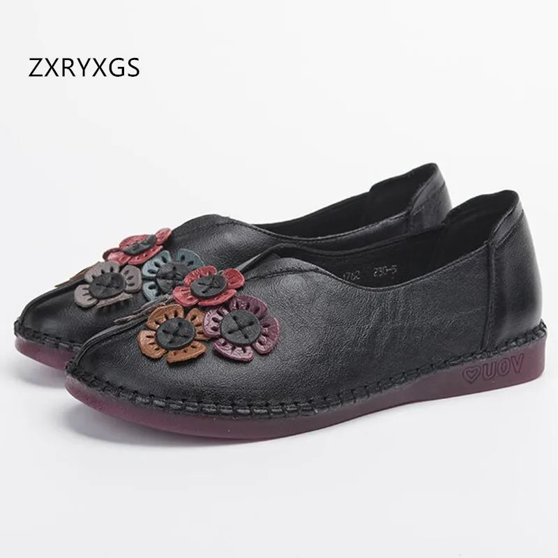 2019 Spring New Ethnic Style Flower Cowhide Leather Shoes Comfort Soft Bottom Women Flat Shoes Non-slip Retro Casual Shoes Woman
2019 Spring New Ethnic Style Flower Cowhide Leather Shoes Comfort Soft Bottom Women Flat Shoes Non-slip Retro Casual Shoes Woman