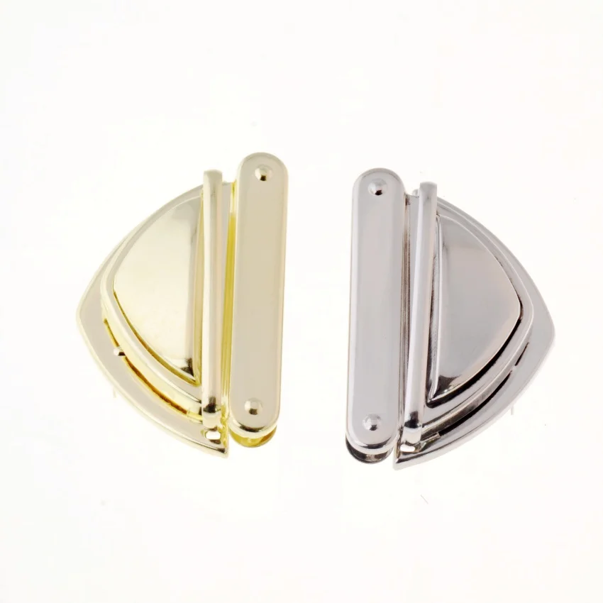 

Free Shipping-5 Sets Gold Tone/ silver tone Handbag Bag Accessories Purse Twist Turn Lock 34x52mm J3390