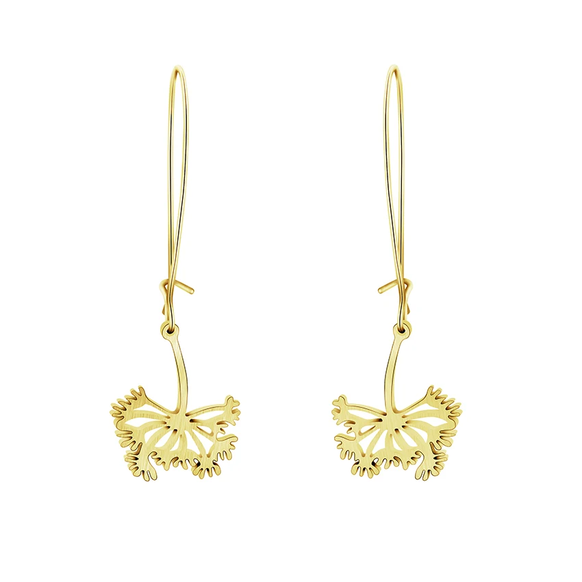 Smooth Dandelion Drop Earrings For Women Boucle D'oreille Fashion Rose Gold Dainty Flowers Long Earrings Stainless Steel Jewelry
Smooth Dandelion Drop Earrings For Women Boucle D'oreille Fashion Rose Gold Dainty Flowers Long Earrings Stainless Steel Jewelry