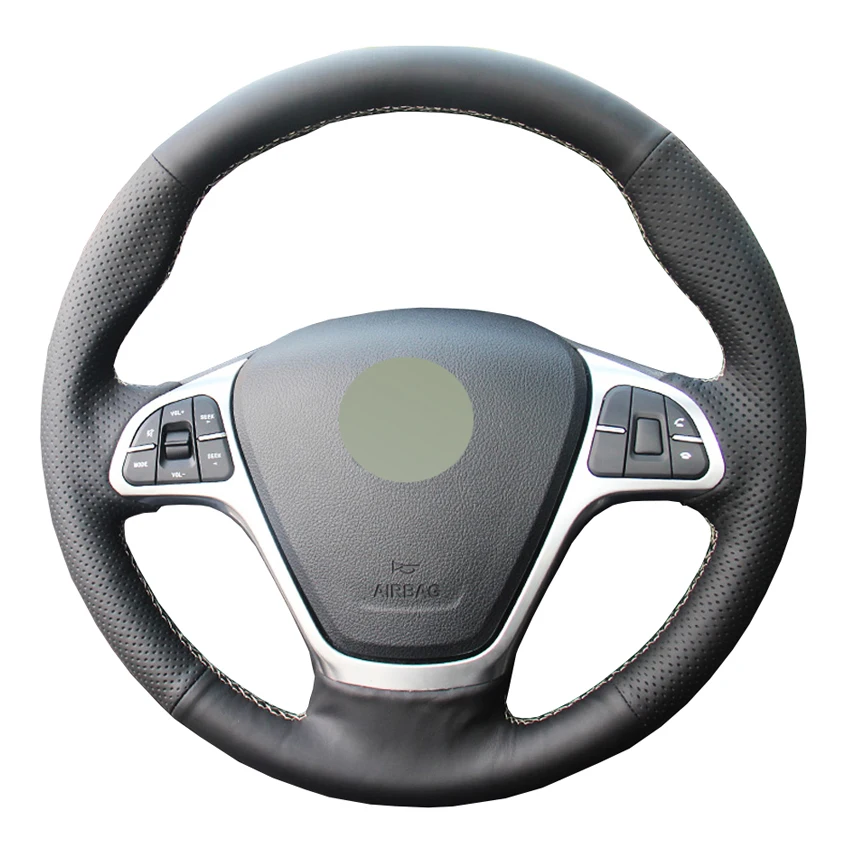 Black PU Faux Leather DIY Handsewing Car Steering Wheel Cover for Zotye T600 2011-2017
Black PU Faux Leather DIY Handsewing Car Steering Wheel Cover for Zotye T600 2011-2017