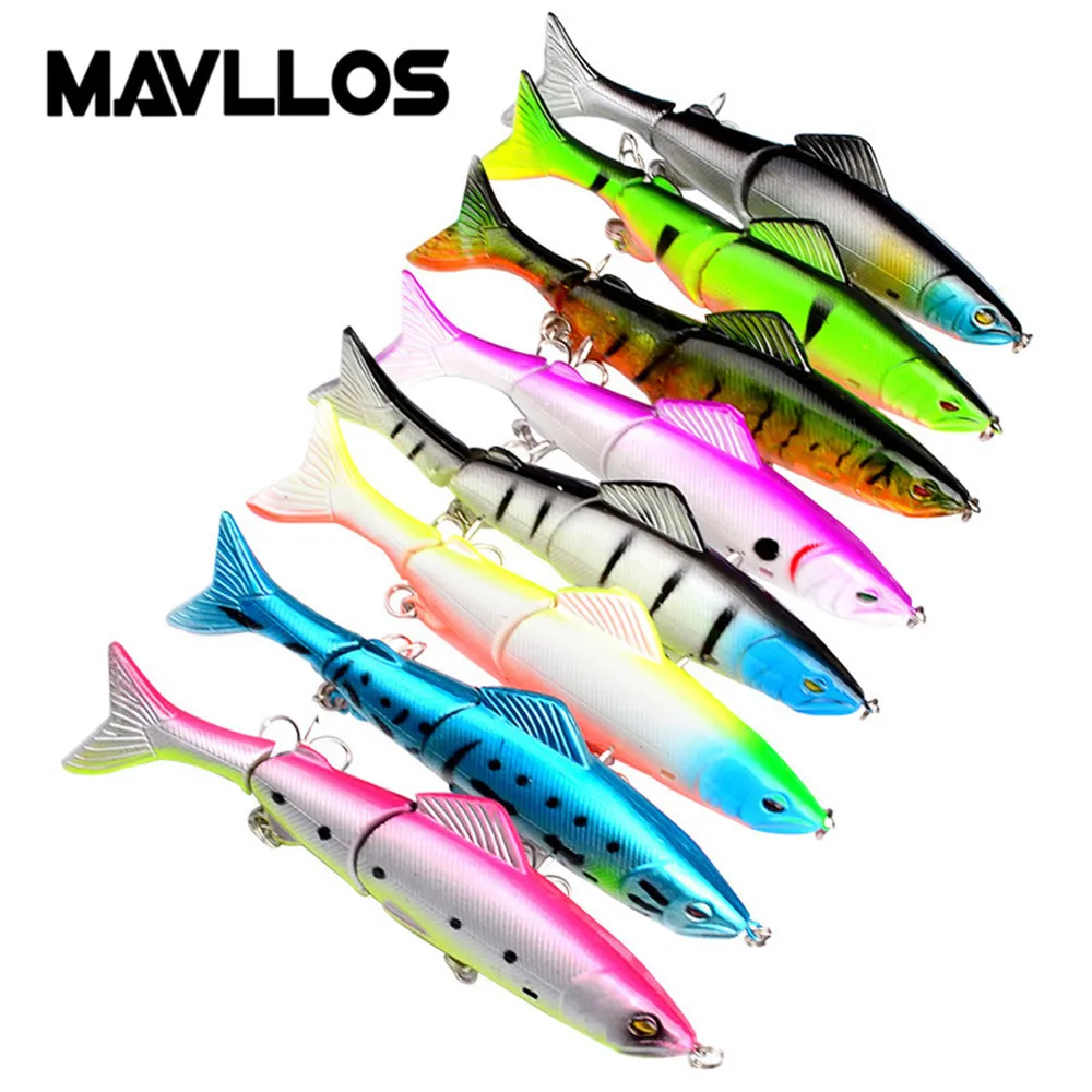 Mavllos 8pcs Fishing Bait Lure Multi-joint Minnow Lures 12.7cm 17.6g 3 Sections Hard Swimbait Bass Fishing Lure
Mavllos 8pcs Fishing Bait Lure Multi-joint Minnow Lures 12.7cm 17.6g 3 Sections Hard Swimbait Bass Fishing Lure