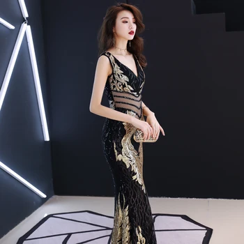 Fishtail Slim Sparkly Sequin Long Dress Women Nightclub Outfit Female Singer Stage Costume Prom Party Catwalk Performance Dress
Fishtail Slim Sparkly Sequin Long Dress Women Nightclub Outfit Female Singer Stage Costume Prom Party Catwalk Performance Dress