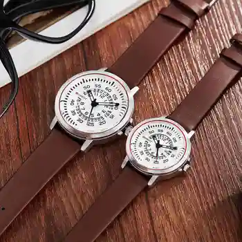 Unique Turntable Couple Watch Men Women Wrist Watches Lover Date Leather Band Watch Sport Male Quartz Clock Valentine's Day Gift
Unique Turntable Couple Watch Men Women Wrist Watches Lover Date Leather Band Watch Sport Male Quartz Clock Valentine's Day Gift