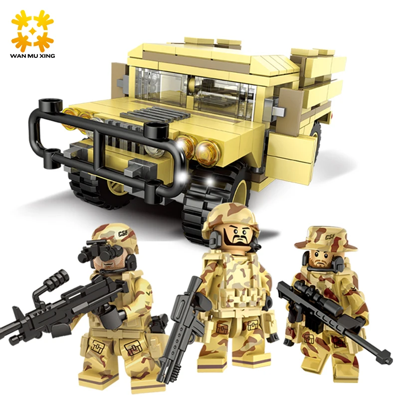 DIY Self-Locking Bricks Doll Land Rover Figures Building Blocks Military Series Soldier Army Set children Kids Toys Model Toy
DIY Self-Locking Bricks Doll Land Rover Figures Building Blocks Military Series Soldier Army Set children Kids Toys Model Toy