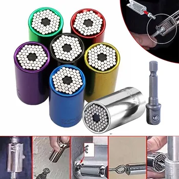 40^2Pcs 7-19mm Power Drill Ratchet Bushing Spanner Key Grip Hand Tools Torque Wrench Head Set Universal Socket Sleeve adapter
40^2Pcs 7-19mm Power Drill Ratchet Bushing Spanner Key Grip Hand Tools Torque Wrench Head Set Universal Socket Sleeve adapter