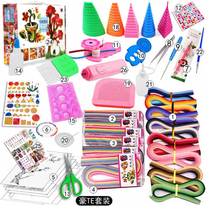 Tool Most Complete Quilling Paper Set Color Paper Craft Drawing Material Package Beginners Tool Board with Box Suitcase
Tool Most Complete Quilling Paper Set Color Paper Craft Drawing Material Package Beginners Tool Board with Box Suitcase