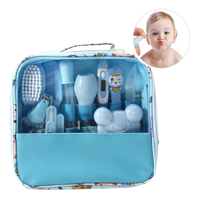 

Multifunction Baby Healthcare Kit Newborn Kid Care Kit Baby Grooming Set Kit Thermometer Clipper Scissor Kid Toiletries for Baby