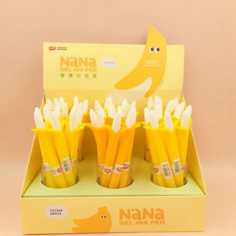 4 Pcs New Kawaii Fruit Banana Design Gel Pen 0.5mm Student Prize Students Kids Gift Stationery Canetas Office School Supplies
4 Pcs New Kawaii Fruit Banana Design Gel Pen 0.5mm Student Prize Students Kids Gift Stationery Canetas Office School Supplies