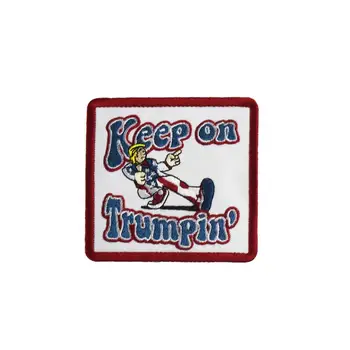 Keep On Trumpin Embroidered Patches for Clothing Iron on Backing Jacket DIY Design Support Custom Motorcycle Biker Bag Badges
Keep On Trumpin Embroidered Patches for Clothing Iron on Backing Jacket DIY Design Support Custom Motorcycle Biker Bag Badges