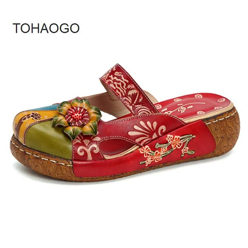 Leather women's shoes handmade printed retro flat shoes thick bottom Flower Retro casual flat Women large size slippers
Leather women's shoes handmade printed retro flat shoes thick bottom Flower Retro casual flat Women large size slippers