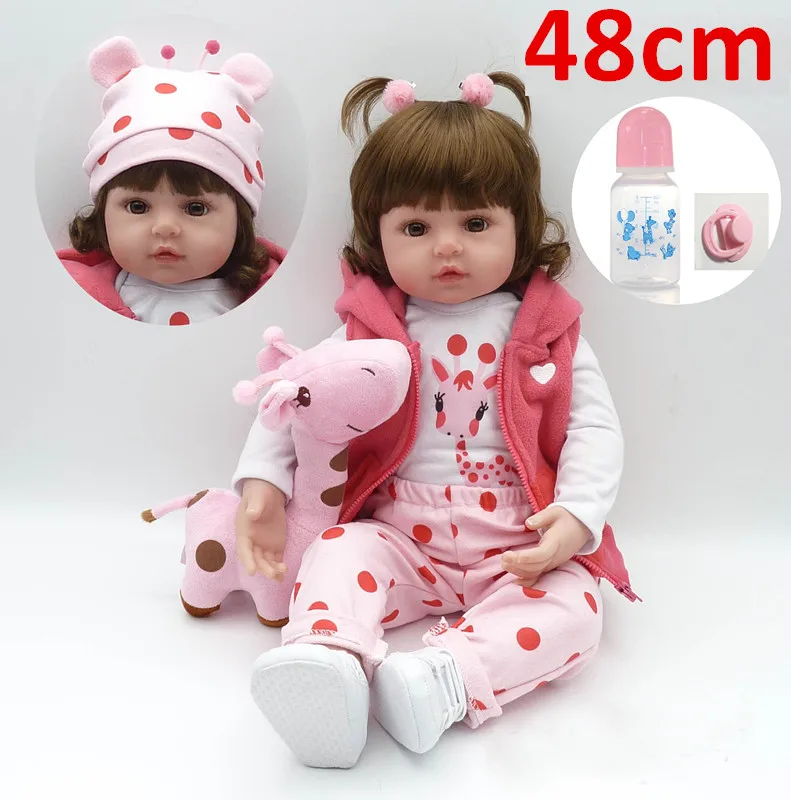 Latest new 48cm Silicone Reborn Boneca Realista lol bebek Dolls vinyl newborn Princess Children Birthday Gift Bebes Reborn Dolls
Latest new 48cm Silicone Reborn Boneca Realista lol bebek Dolls vinyl newborn Princess Children Birthday Gift Bebes Reborn Dolls