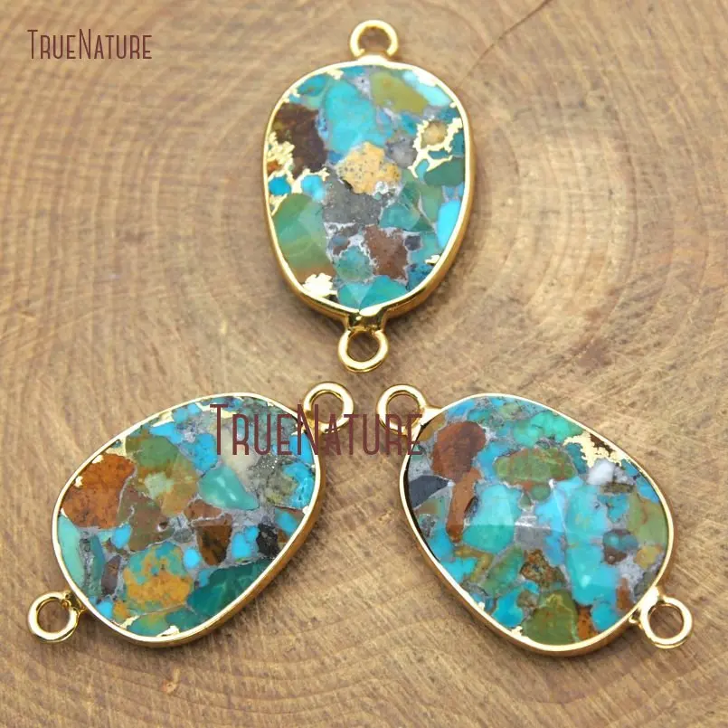 10Pcs Latest Gold Plating Faceted Water Drop Connector Turquoises Connector Online 30x16mm PC14526
10Pcs Latest Gold Plating Faceted Water Drop Connector Turquoises Connector Online 30x16mm PC14526