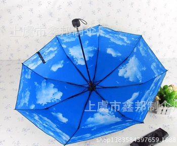 60pcs/lot fedex fast free shipping creative Umbrella Blue Sky White Cloud 3 Folding Gift Sunny Rainy Umbrellas For Women Men
60pcs/lot fedex fast free shipping creative Umbrella Blue Sky White Cloud 3 Folding Gift Sunny Rainy Umbrellas For Women Men
