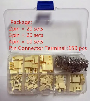 KF2510 Kits 50 sets Kit in box 2p 3p 4 pin 2.54mm Pitch Terminal / Housing / Pin Header Connectors Adaptor
KF2510 Kits 50 sets Kit in box 2p 3p 4 pin 2.54mm Pitch Terminal / Housing / Pin Header Connectors Adaptor
