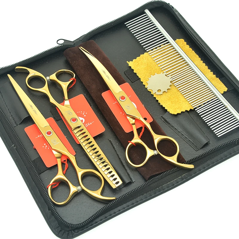 Meisha 7 inch Professional Cutting Shears Thinning Curved Scissors for Pet Grooming Japan 440c Dog Scissors Styling Tools HB0220
Meisha 7 inch Professional Cutting Shears Thinning Curved Scissors for Pet Grooming Japan 440c Dog Scissors Styling Tools HB0220