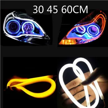 Angel Eye 2x Daytime Running Light Universal Tube Guide Soft and Flexible Car LED Strip DRL White and Yellow turn signal light
Angel Eye 2x Daytime Running Light Universal Tube Guide Soft and Flexible Car LED Strip DRL White and Yellow turn signal light