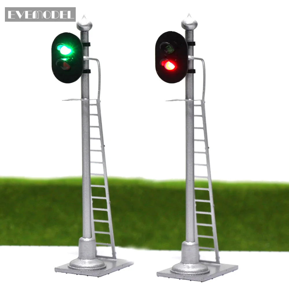 3pcs Model Railway Traffic Signals Red Green Block Signal HO Scale 6cm Traffic Light with Ladder JTD873GR
3pcs Model Railway Traffic Signals Red Green Block Signal HO Scale 6cm Traffic Light with Ladder JTD873GR