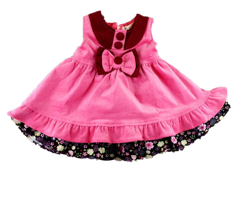 

1-5T 100% Cotton Kids Baby Girls Clothes Vestido Infantil Party Christmas Princess Dress Tutu Vetement Fille Navidad Pink Winter