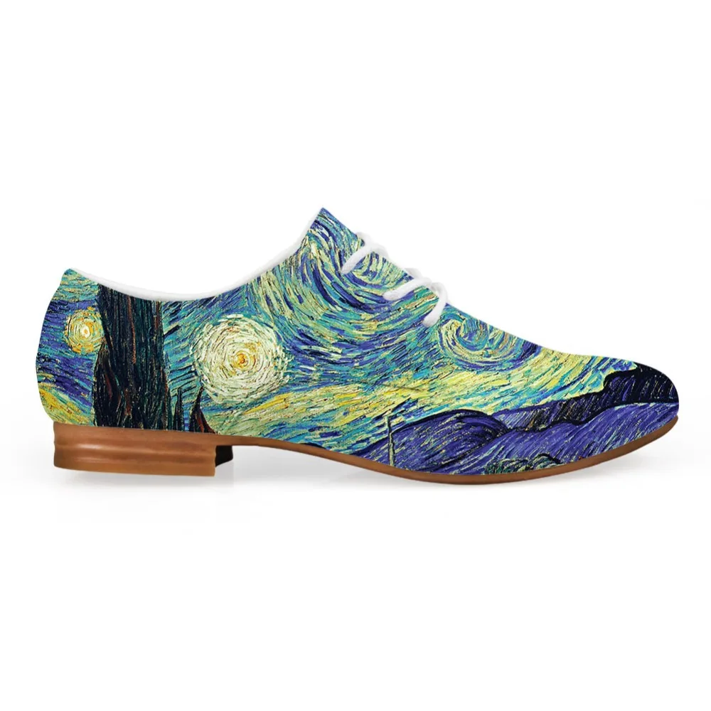 Synthetic Leather Men Casual Shoes Mixed Color Novelty Painting Art Print Oxfords Shoes Man Lace up Flats Vincent van Gogh
Synthetic Leather Men Casual Shoes Mixed Color Novelty Painting Art Print Oxfords Shoes Man Lace up Flats Vincent van Gogh