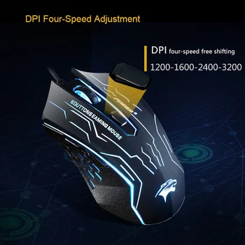 USB Wired Gaming Mouse 3200DPI 6Buttons Sound/Silent Optical Computer Mouse Gamer for PC Laptop for CS GO LOL Dota 2 Games Mice
USB Wired Gaming Mouse 3200DPI 6Buttons Sound/Silent Optical Computer Mouse Gamer for PC Laptop for CS GO LOL Dota 2 Games Mice