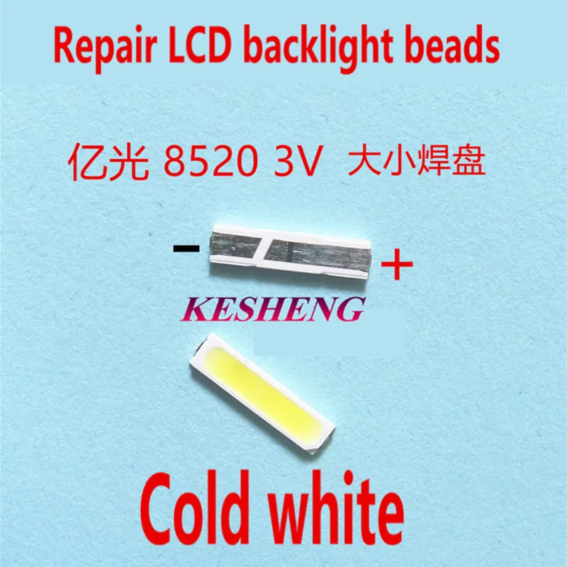 PER EVERLIGHT SMD 8520 Retroilluminazione A LED 0.5 w 8520 3 v bianco Freddo 50-55LM TV Application 50pcs
PER EVERLIGHT SMD 8520 Retroilluminazione A LED 0.5 w 8520 3 v bianco Freddo 50-55LM TV Application 50pcs