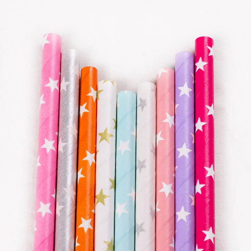 50Pcs Colorful Stars Environmental Party Cocktail Creative Paper Straw For Cake Decoration Disposable Degradable Paper Pipette
50Pcs Colorful Stars Environmental Party Cocktail Creative Paper Straw For Cake Decoration Disposable Degradable Paper Pipette