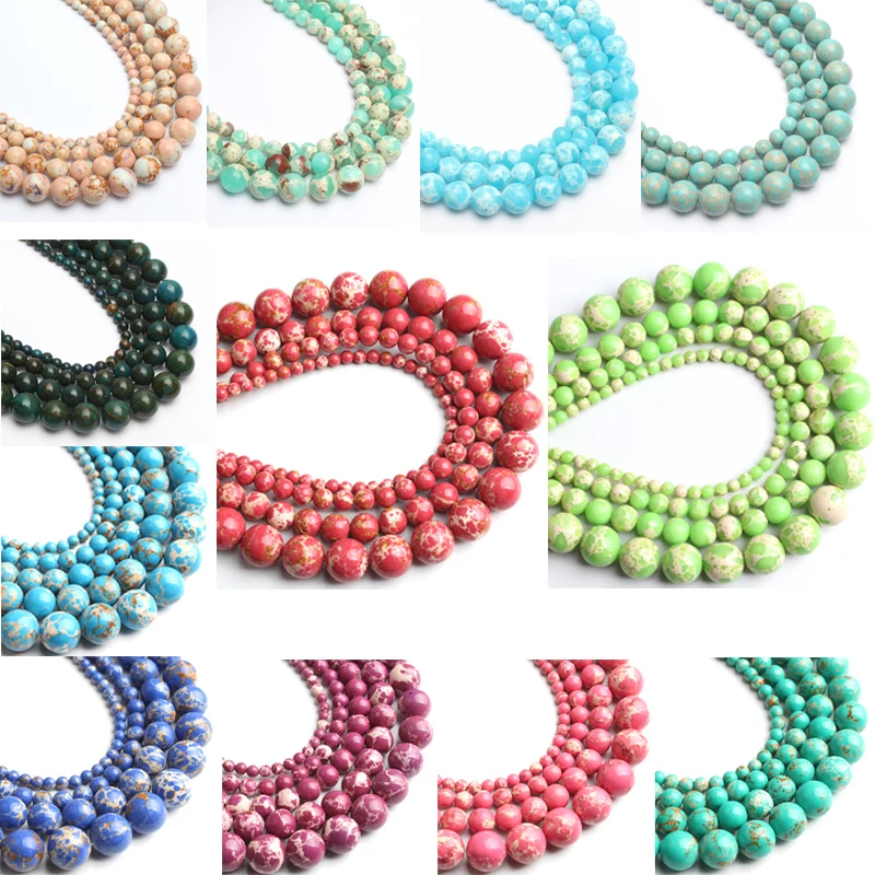 Wholesale Sea Sediment Stone Emperor Imperial Jaspers Round Loose Beads for Jewelry Making Diy Bracelet Necklace 4/6/8/10mm 15''
Wholesale Sea Sediment Stone Emperor Imperial Jaspers Round Loose Beads for Jewelry Making Diy Bracelet Necklace 4/6/8/10mm 15''