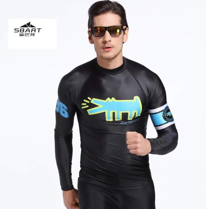 SBART Men's Long Sleeve Sunscreen Swimwear Rash Guard Summer Quick-drying Anti-UV Diving Swimming Shirt wetsuit windsurf Tee
SBART Men's Long Sleeve Sunscreen Swimwear Rash Guard Summer Quick-drying Anti-UV Diving Swimming Shirt wetsuit windsurf Tee