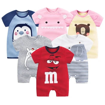 Newborn Baby Short Sleeved Jumpsuit Dress Summer Thin Cartoon Romper Infant Baby Boutique Clothes Organic Cotton Animal Costumes
Newborn Baby Short Sleeved Jumpsuit Dress Summer Thin Cartoon Romper Infant Baby Boutique Clothes Organic Cotton Animal Costumes