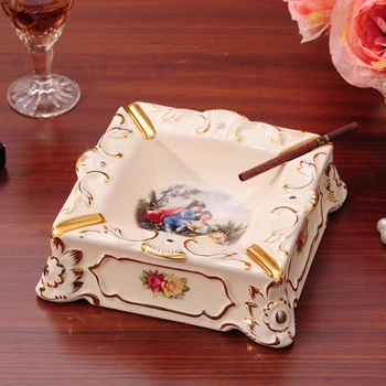 European style luxury fashion figure ashtray large living room table office decoration of high-grade ceramic ashtray
European style luxury fashion figure ashtray large living room table office decoration of high-grade ceramic ashtray